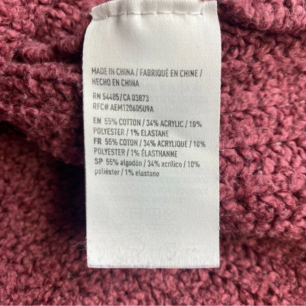 American Eagle Ahh-mazingly Soft Ribbed Crewneck Pullover Sweater XS Mauve